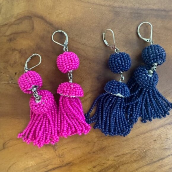 J. Crew Factory Beaded Drop Earring Bundle - Picture 1 of 3